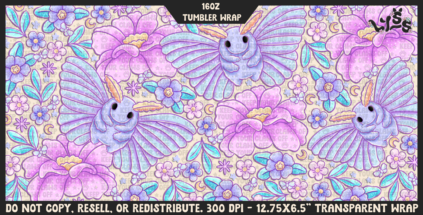 2025 - Lyss Doodles -  Tumbler Wrap Files - Celestial Garden - 25LD023