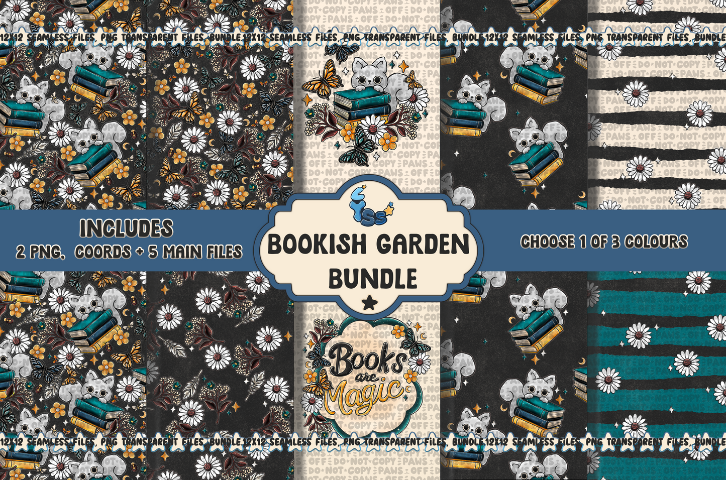 2025 - Lyss Doodles - BUNDLES - Bookish Garden - 25LD009