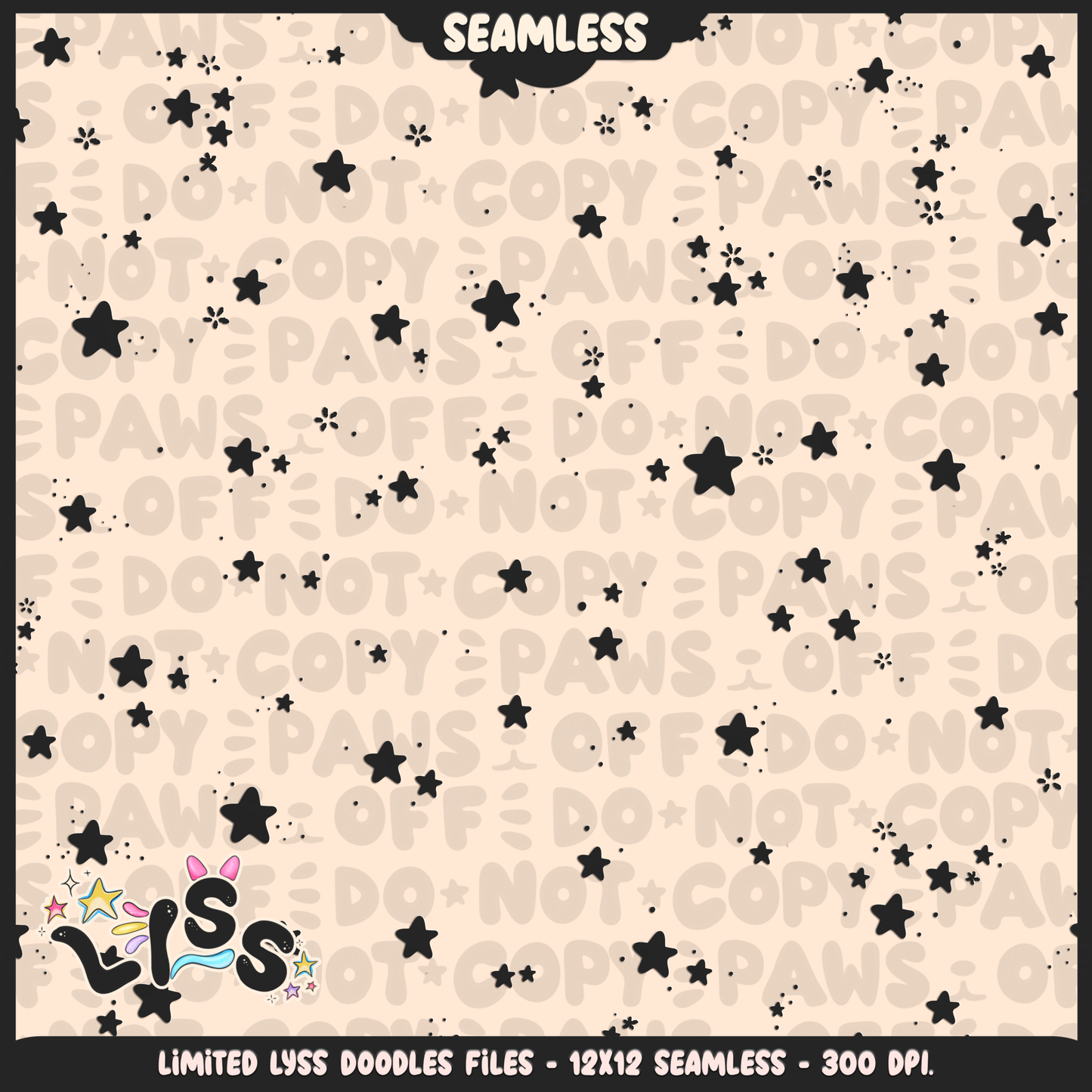 2024 - Lyss Doodles - Seamless - Coordinates - Rabbithole - 24LD076