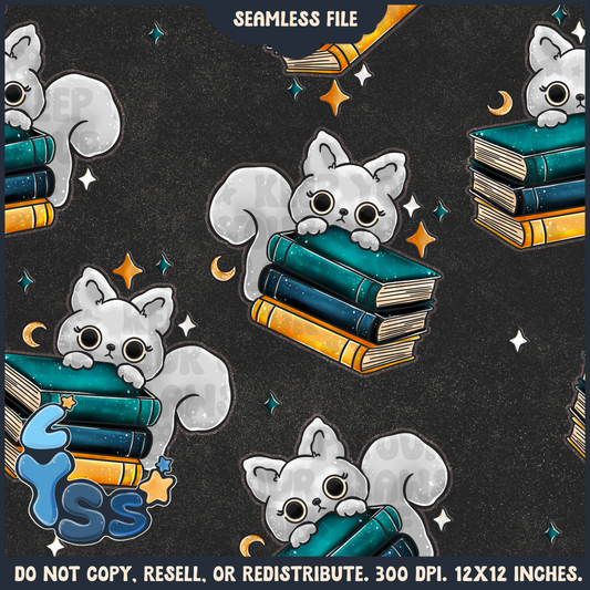 2025 - Lyss Doodles - Seamless - Mains - Bookish Garden - 25LD009