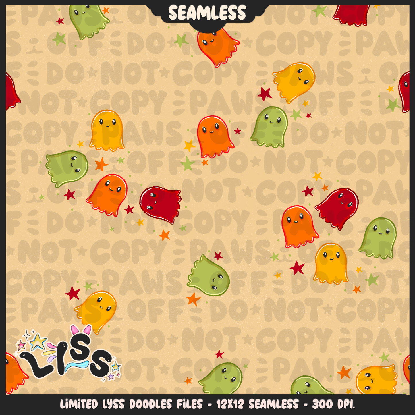 Lyss Doodles - Seamless - Coordinate - Mystery Files - #4