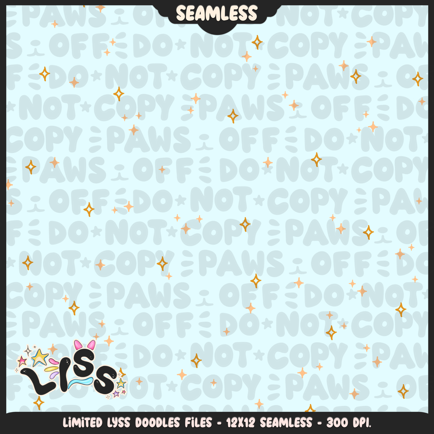 Lyss Doodles - Seamless - Coordinate - Mystery Files - #7