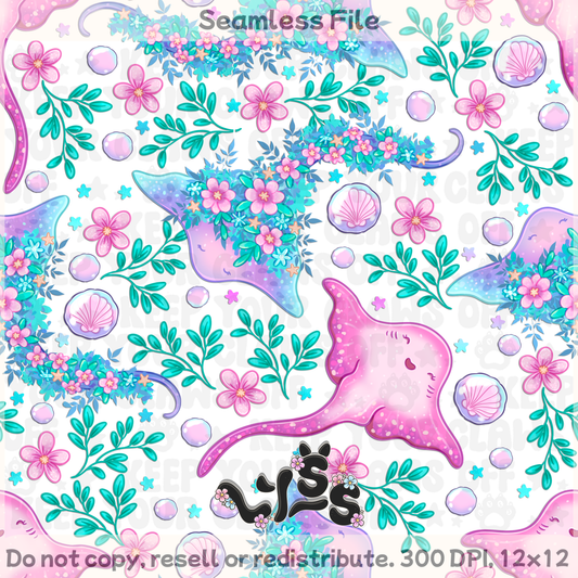 2025 - Lyss Doodles - Seamless - Lyss Doodles - Magical Ocean - 25LD027