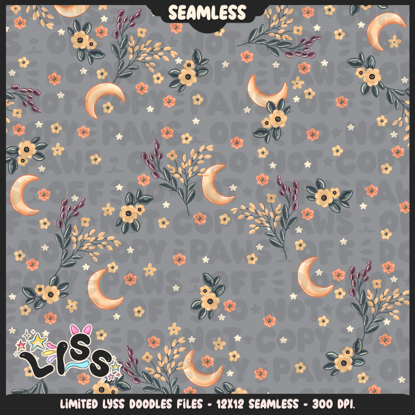 2024 - Lyss Doodles - Coordinates -  Midnight Autumn - 24LD063