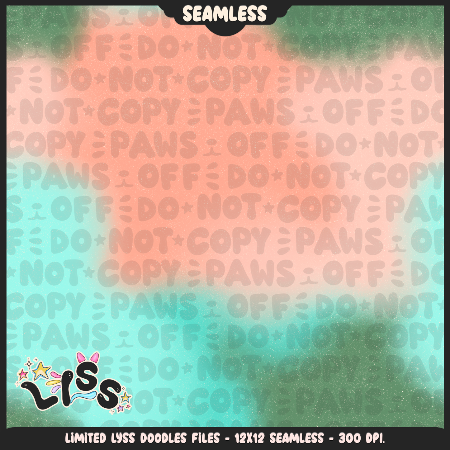 Lyss Doodles - Seamless - Coordinate - Mystery Files - #4