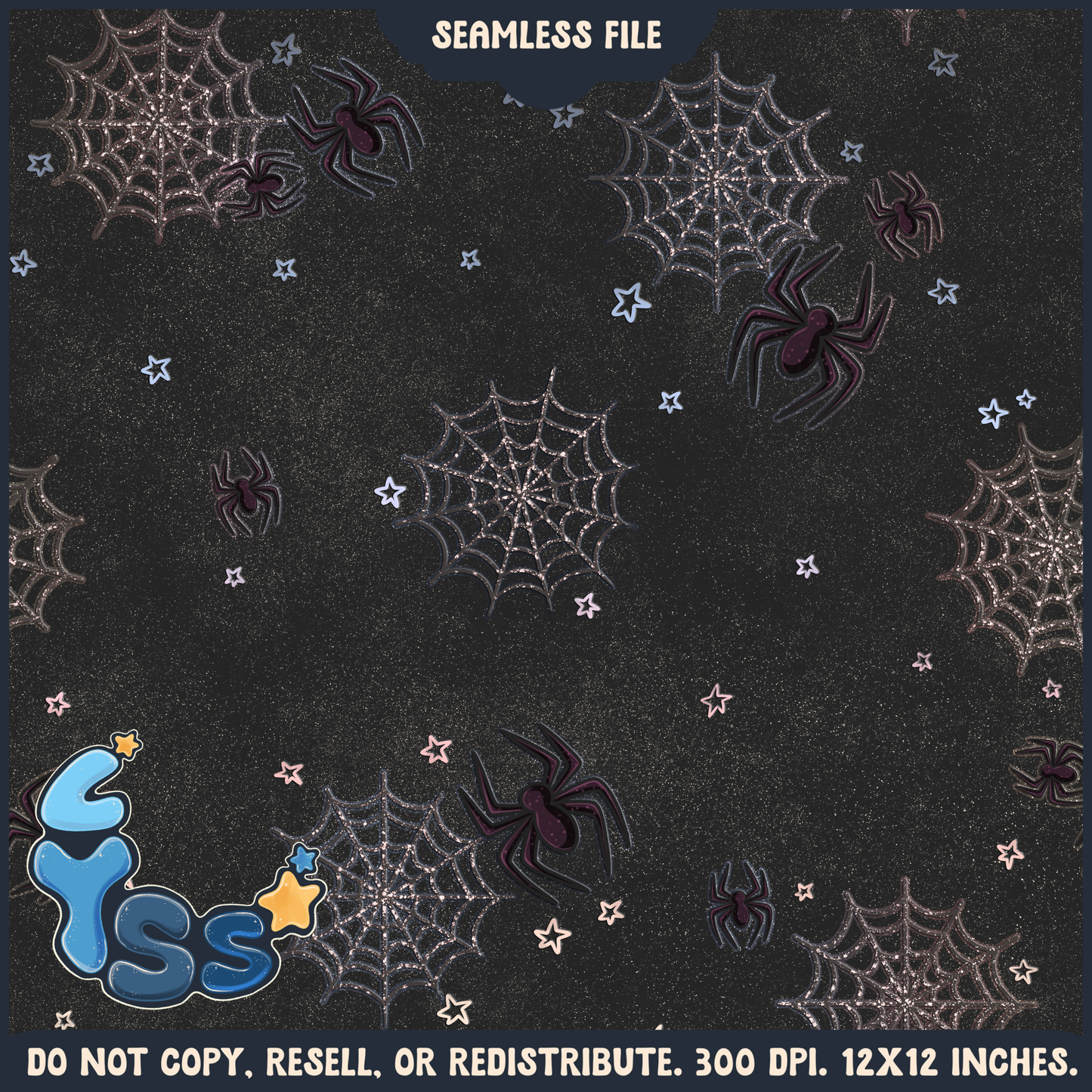 2024 - Lyss Doodles - Seamless - Coordinates - Pretty Spidey - 24LD084