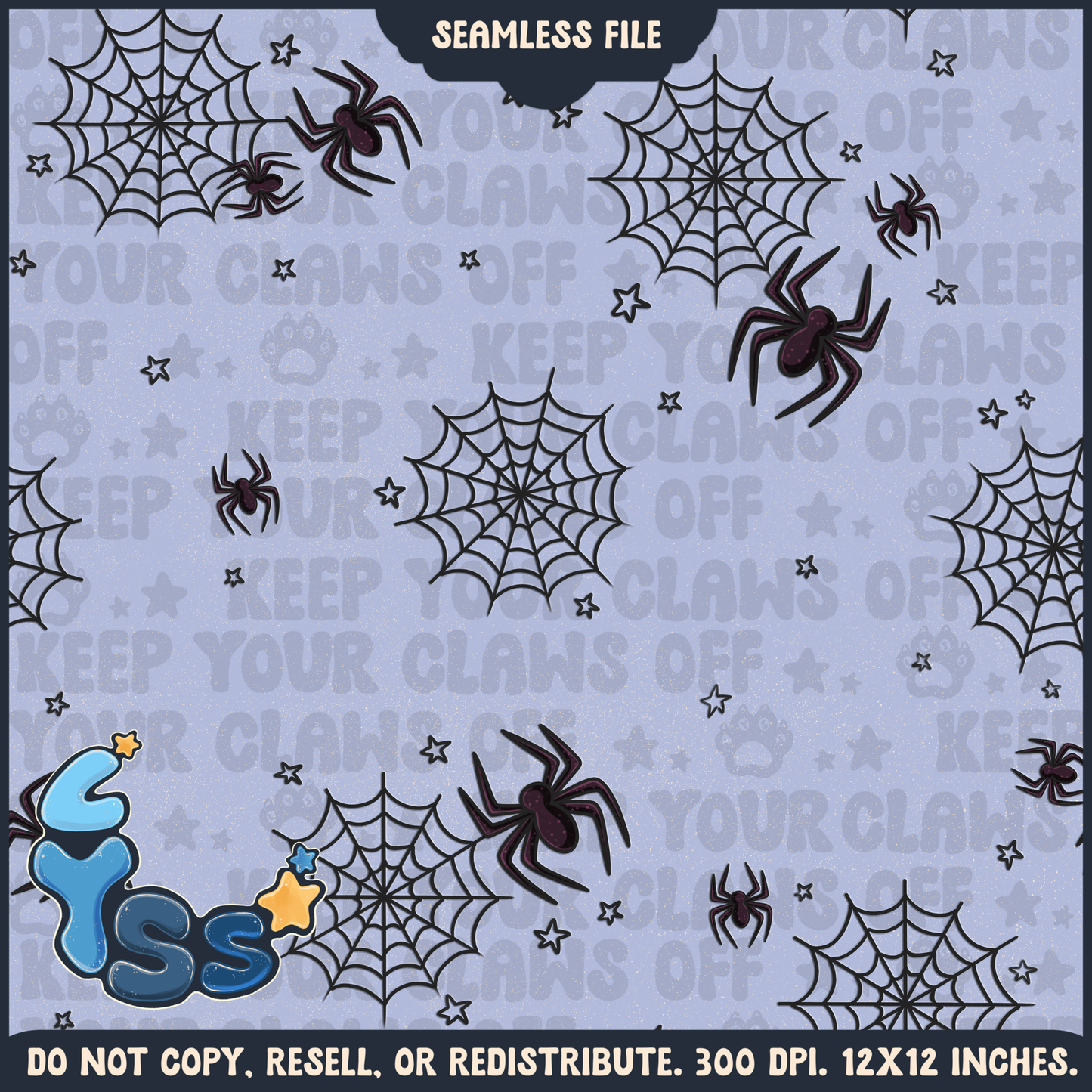 2024 - Lyss Doodles - Seamless - Coordinates - Pretty Spidey - 24LD084