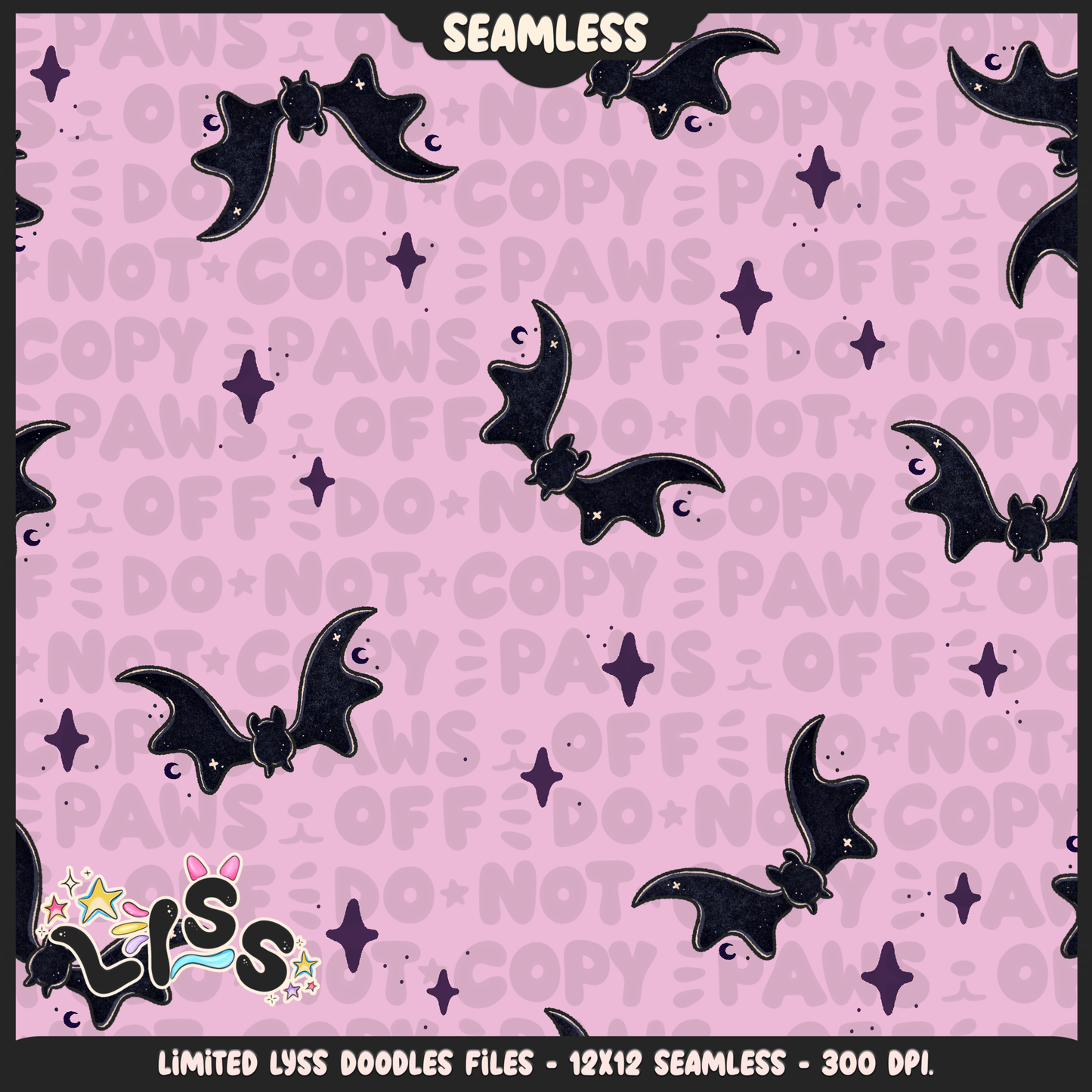 2024 - Lyss Doodles - Coordinates -  Spooky Bows - 24LD062