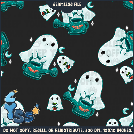 2025 - Lyss Doodles - Seamless - Mains - Spooky Sprouts - 24LD012