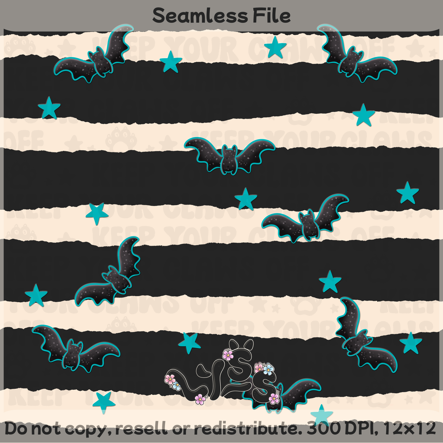 2025 - Lyss Doodles - Coordinates - Spooky Tropical - 25LD035