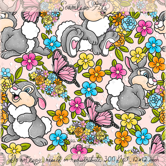 2025 - Lyss Doodles - Seamless - Mains - Springtime Hopper - 25LD015