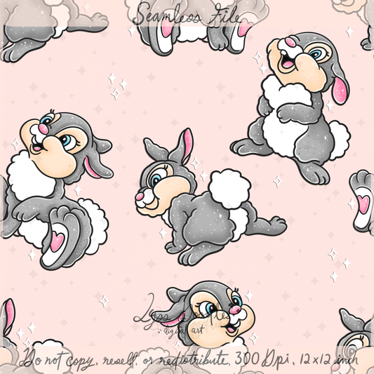 2025 - Lyss Doodles - Seamless - Mains - Springtime Hopper - 25LD015