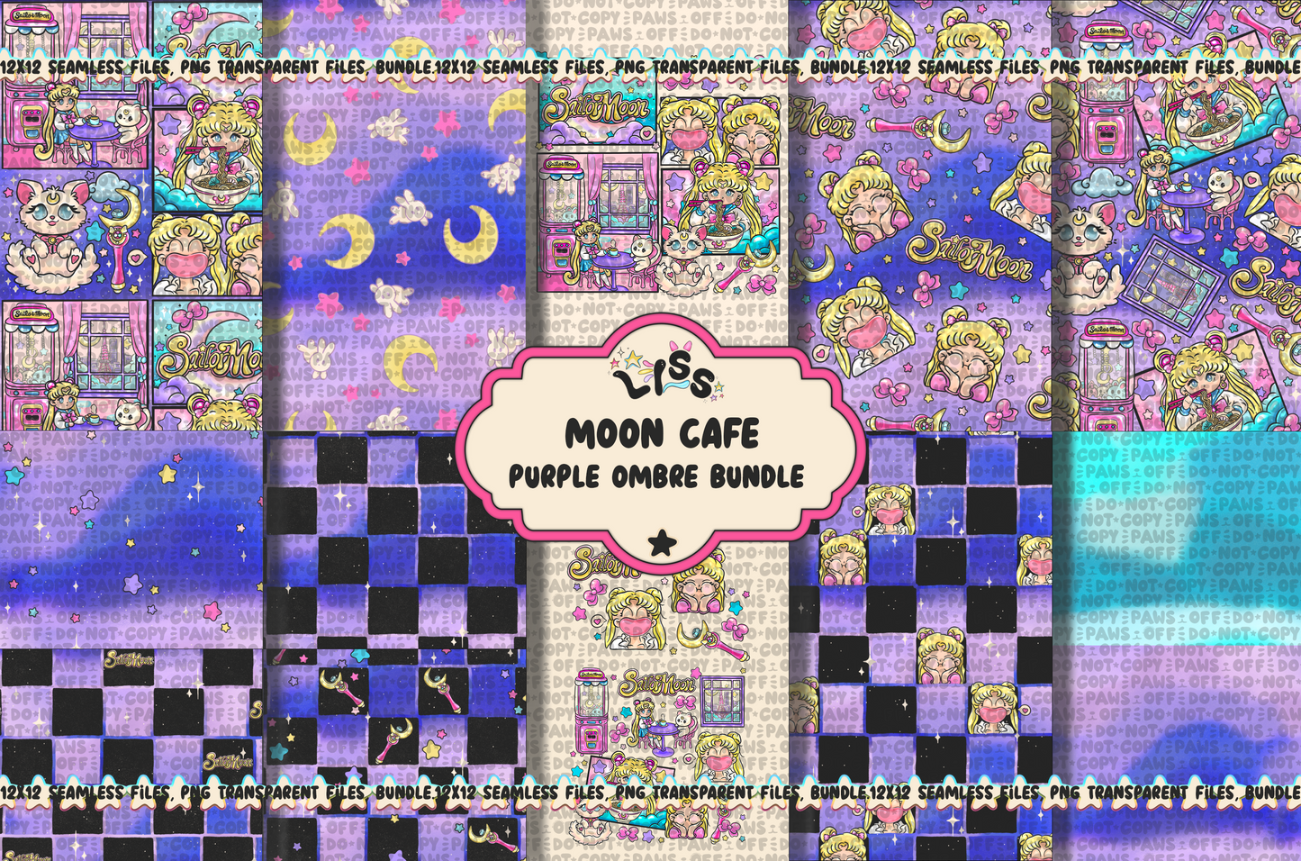2024 - Lyss Doodles - Seamless - BUNDLES - Moon Cafe