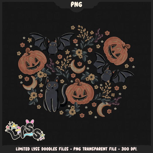 2024 - Lyss Doodles -  PNG Files - Midnight Autumn - 24LD063