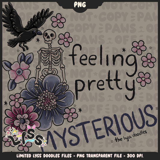 2024 - Lyss Doodles -  PNG Files - Gothic Bloom - 24LD069